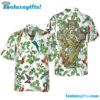 The Celtic Cross Harp Irish Shamrock Hawaiian Shirt