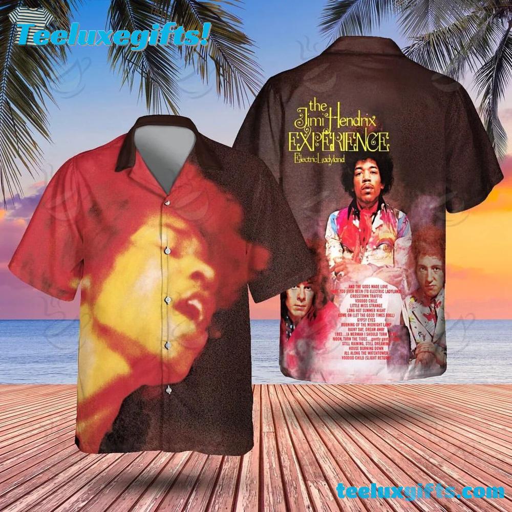 The Jimi Hendrix Experience Electric Ladyland Summer Aloha Hawaiian Shirt