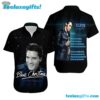 The King Of Rock And Roll Elvis Presley Blue Christmas Summer Aloha Hawaiian Shirt