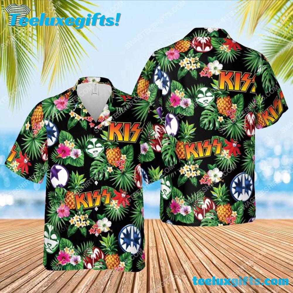 The Kiss American Rock Band Full Printed Summer Aloha Hawaiian Shirt