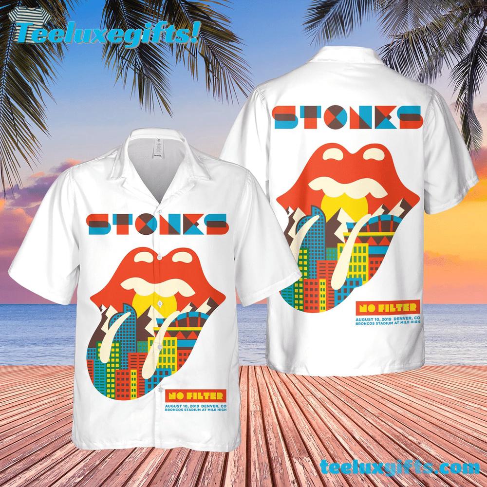 The Rolling Stone No Filter City Buildings Summer Aloha Hawaiian Shirt
