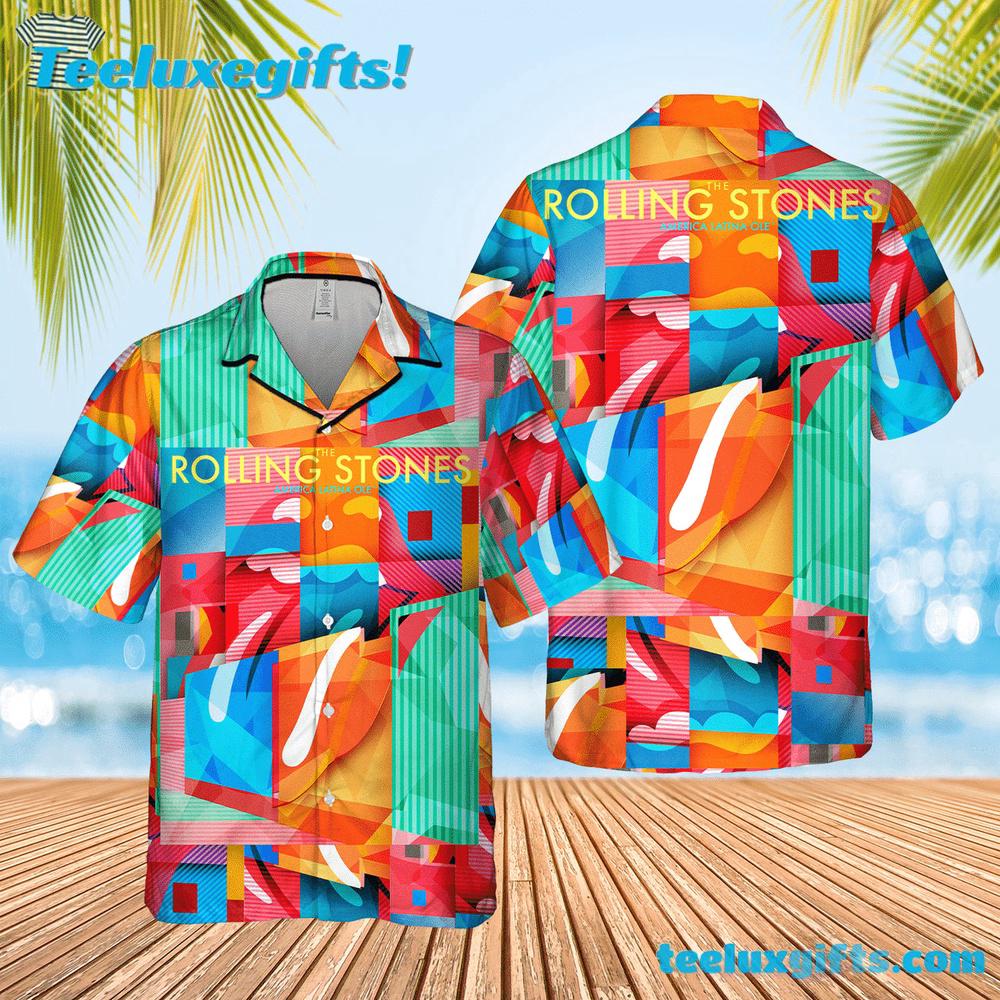 The Rolling Stones America Latina Ole Summer Aloha Hawaiian Shirt