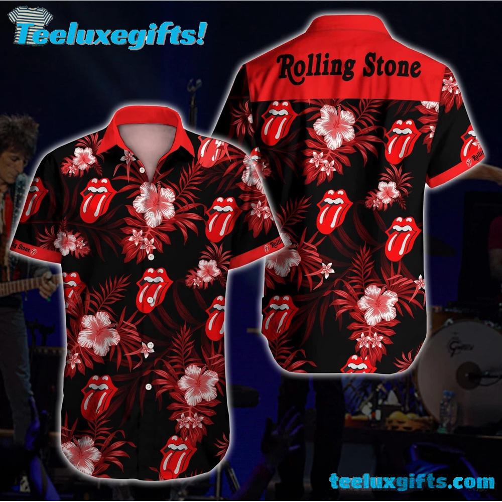 The Rolling Stones Button Up Wear Hawaiian Shirt The Rolling Stones Button Up Wear Hawaiian Shirt