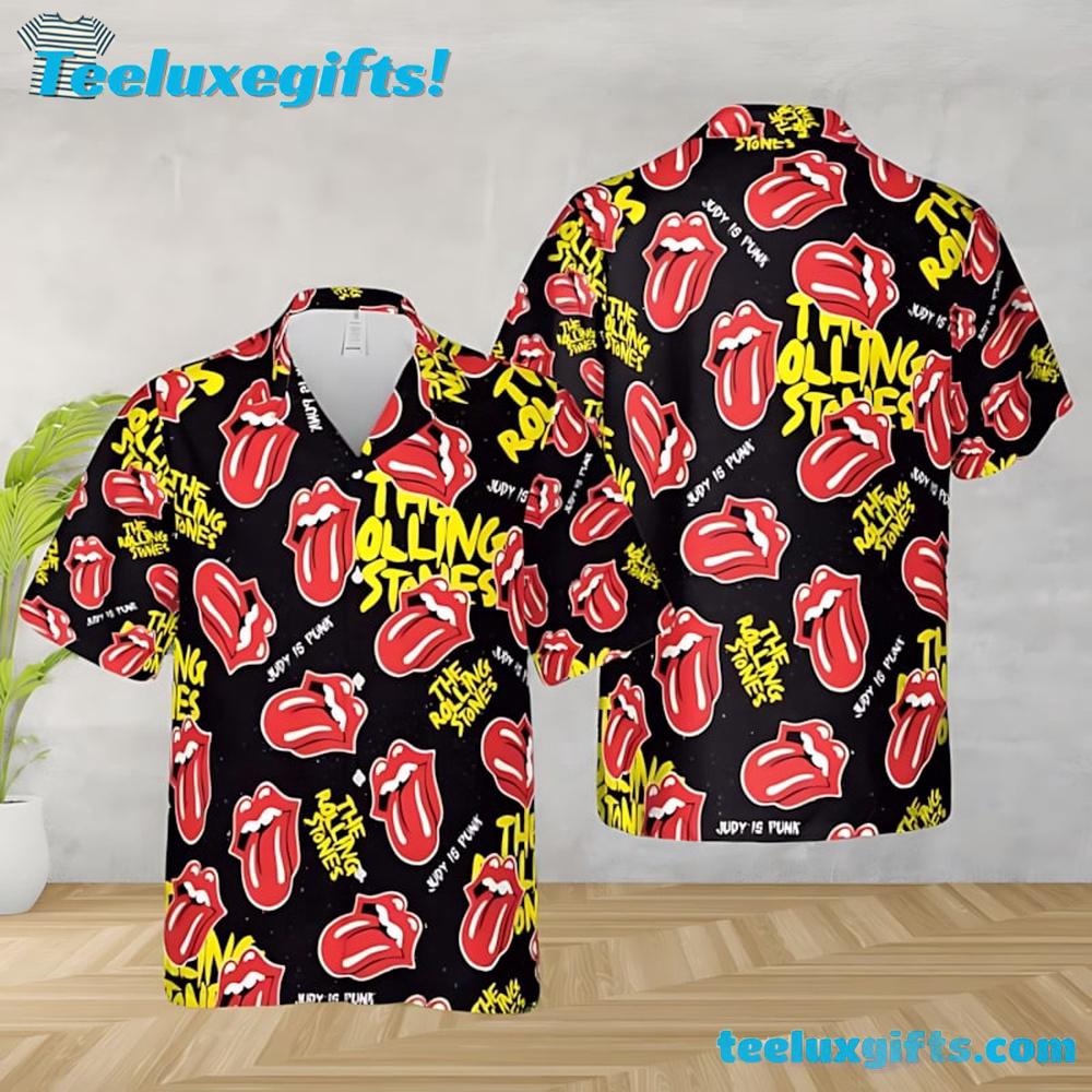 The Rolling Stones Judy Is Punk Summer Aloha Hawaiian Shirt