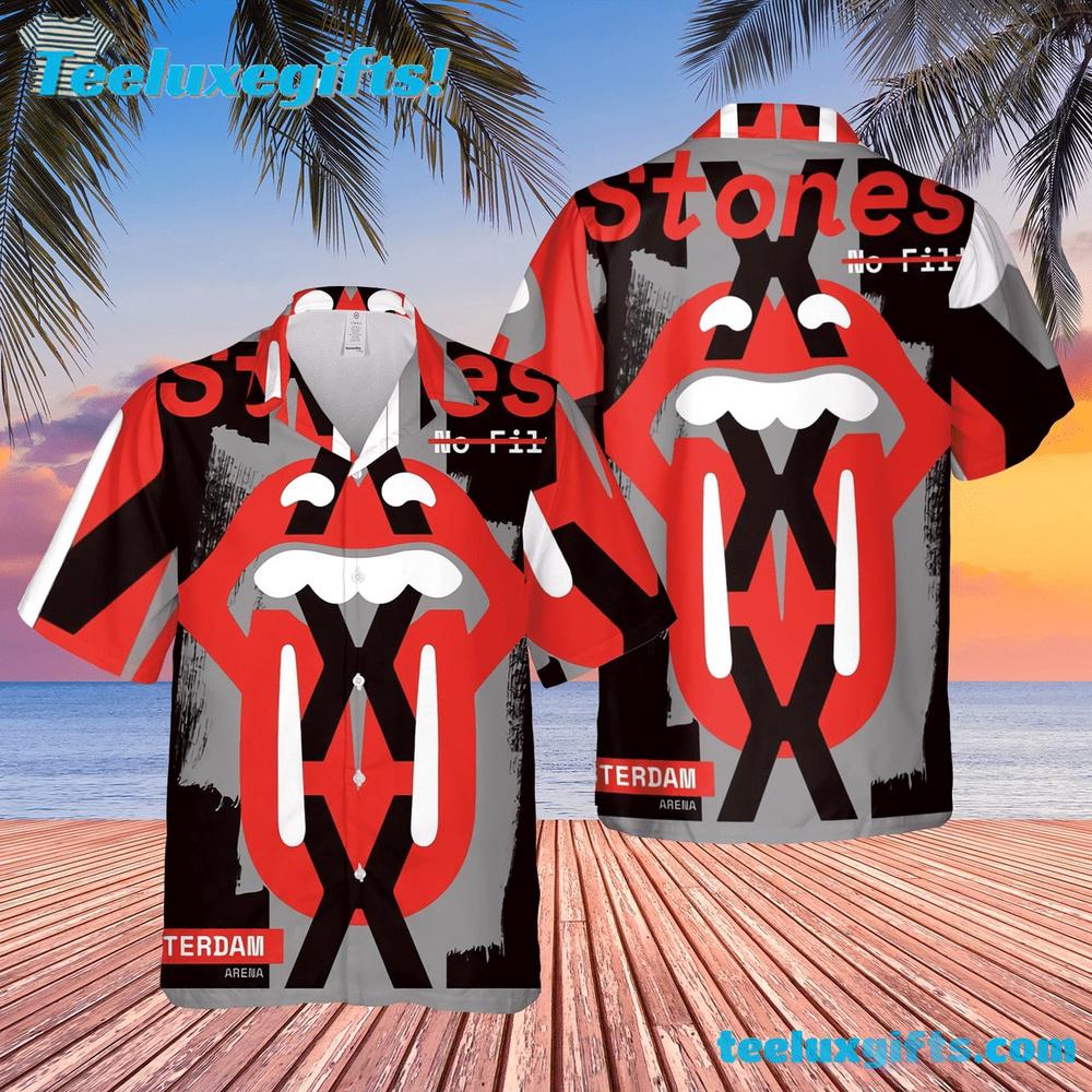 The Rolling Stones No Filter Amsterdam Summer Aloha Hawaiian Shirt