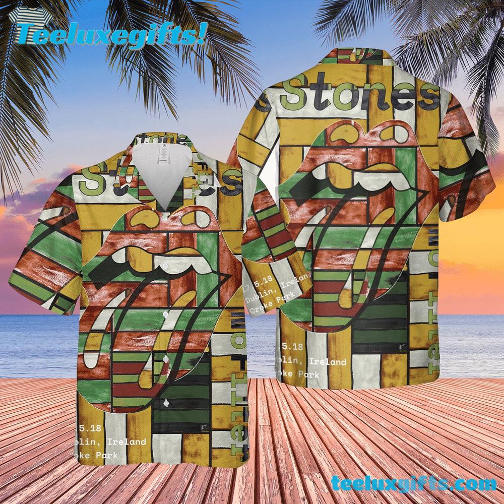 The Rolling Stones No Filter Dublin Ireland Summer Aloha Hawaiian Shirt