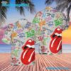 The Rolling Stones Songs Tongue Logo Summer Aloha Hawaiian Shirt