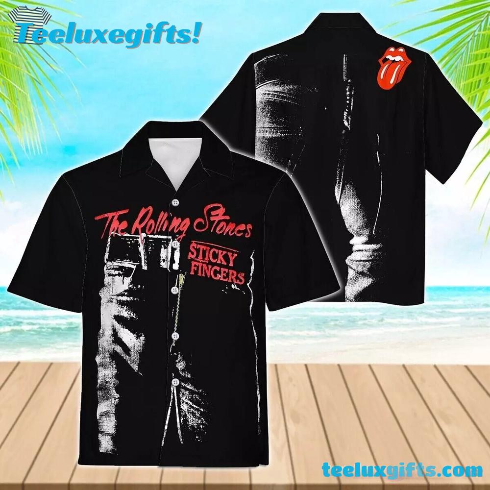 The Rolling Stones Sticky Fingers Summer Summer Aloha Hawaiian Shirt