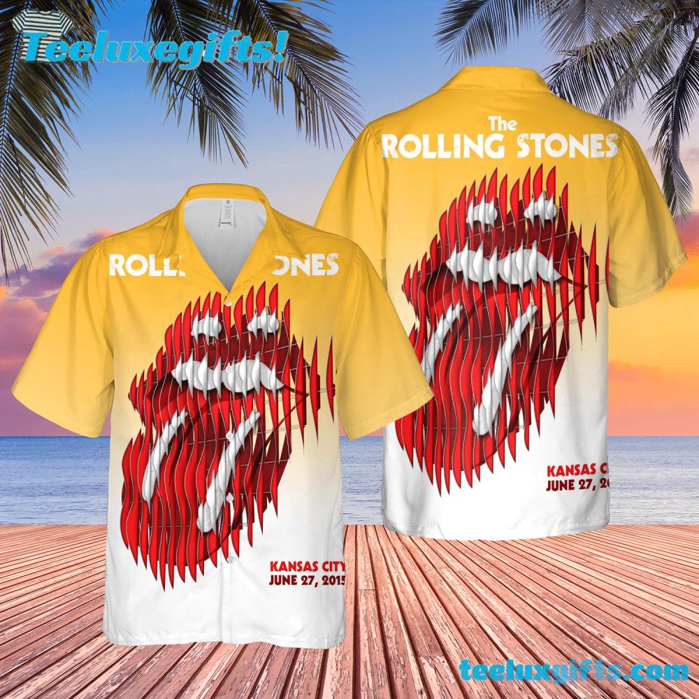 The Rolling Stones Tour Kansas City 2015 Summer Aloha Hawaiian Shirt