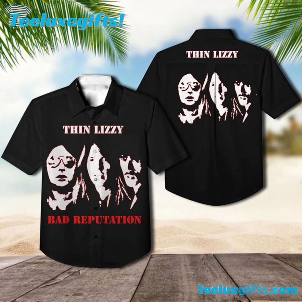 Thin Lizzy Bad Reputation Summer Hawaiian Shirt
