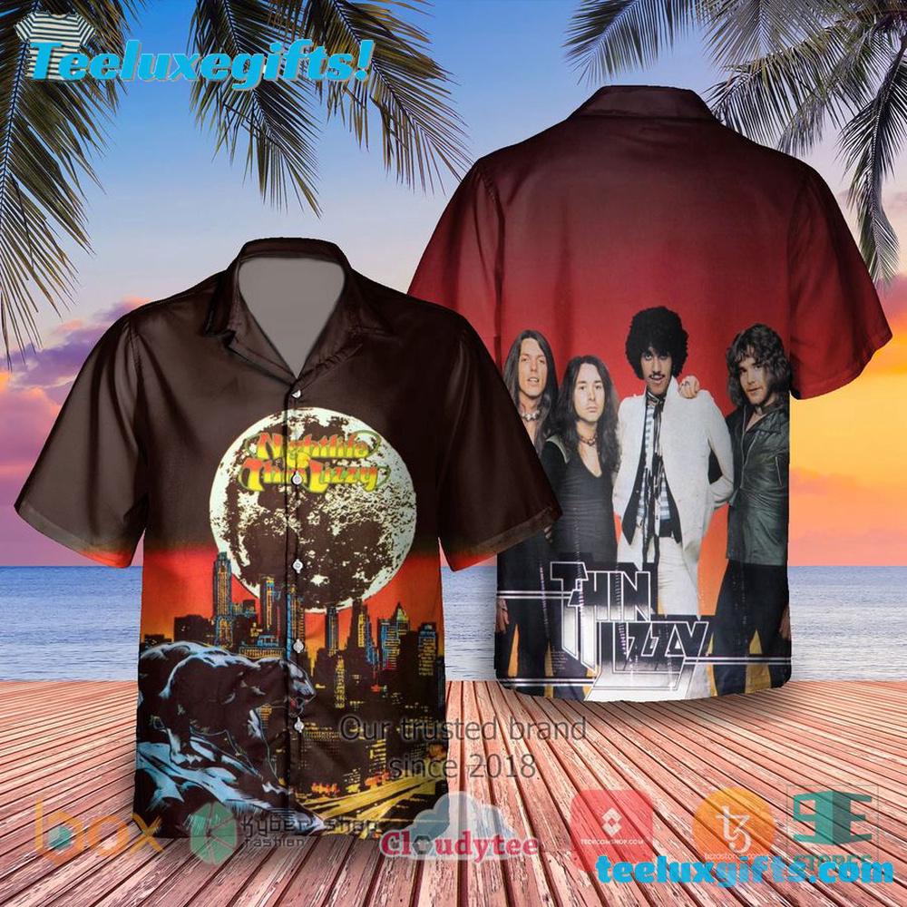Thin Lizzy Nightlife Album Summer Hawaiian Shirt