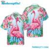 Tropical Floral Flamingo Shirt For Men Hawaiian Shirt