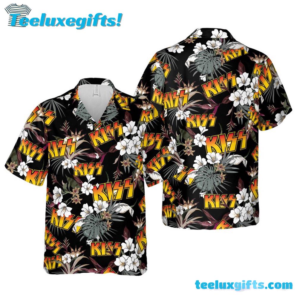 Tropical KISS Band Summer Aloha Hawaiian Shirt