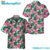 Tropical Palm Leaves Watermelon Hawaiian Shirt