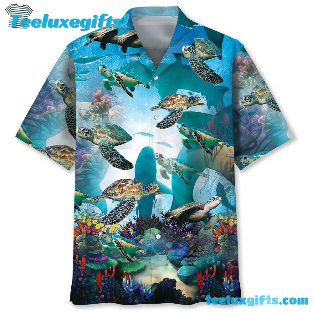 Turtle Shark Hawaiian Shirt