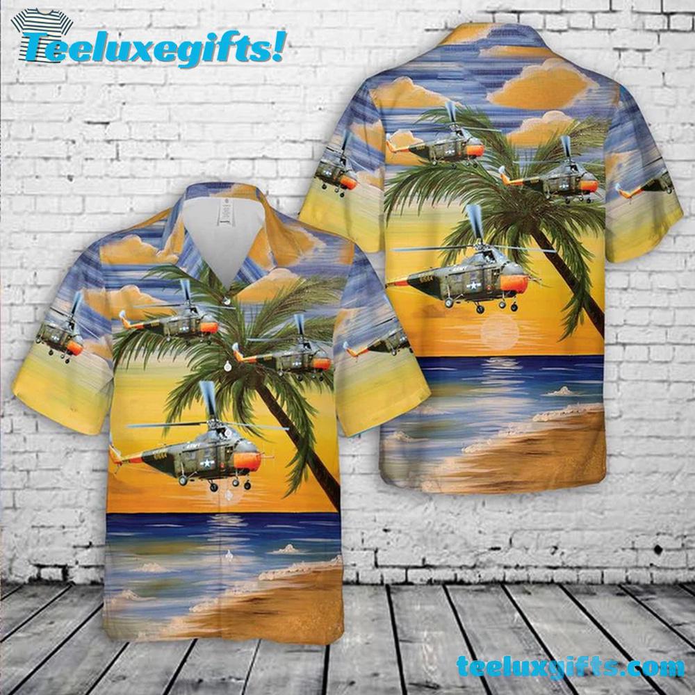 Us Army Hawaiian Shirt, US Army UH-19D Chickasaw Hawaiian Shirt