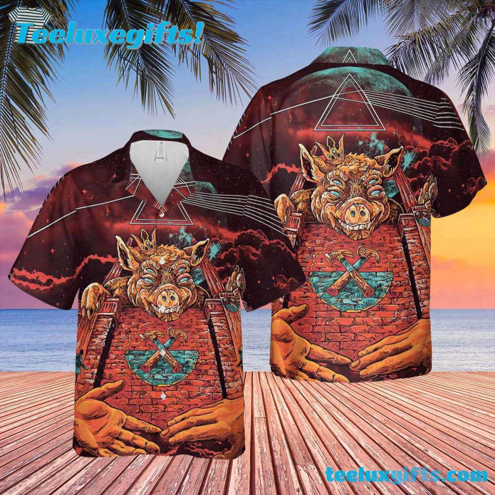 US x Them American Tour Pink Floyd Summer Hawaiian Shirt