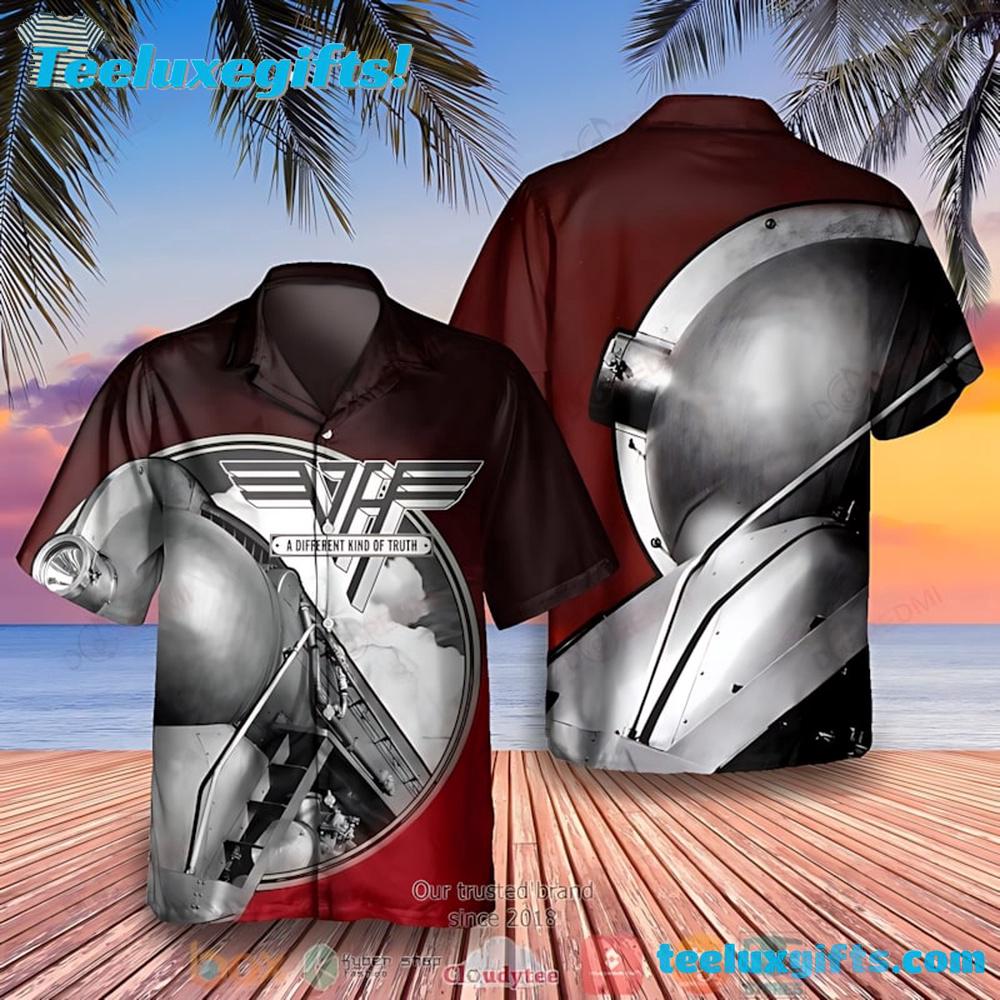 Van Halen Band A Different Kind Of Truth Dark Red Summer Hawaiian Shirt