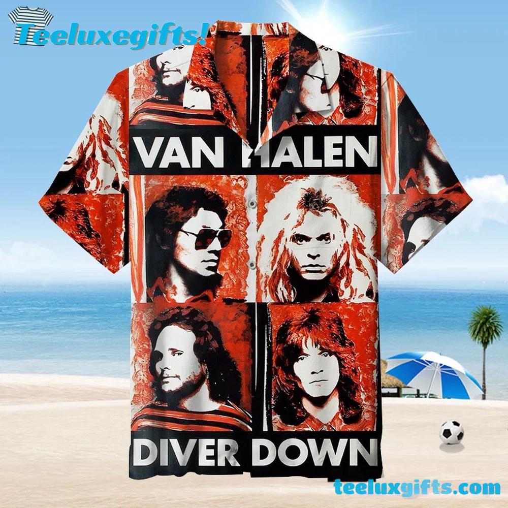 Van Halen Diver Down Summer Hawaiian Shirt
