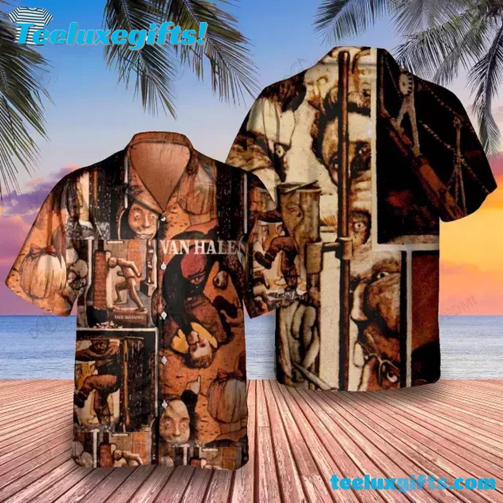 Van Halen Fair Warning Album Cover Summer Hawaiian Shirt