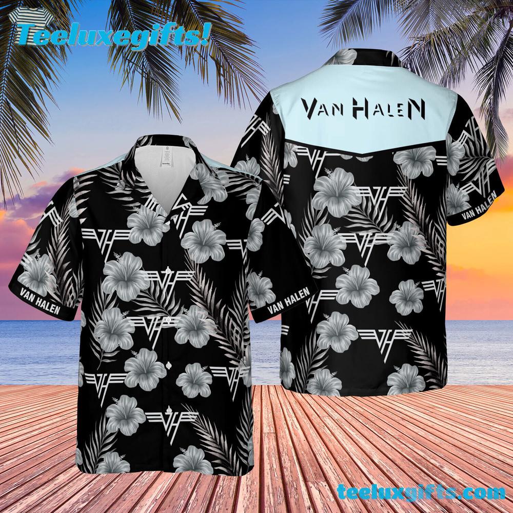 Van Halen Flower Summer Summer Hawaiian Shirt