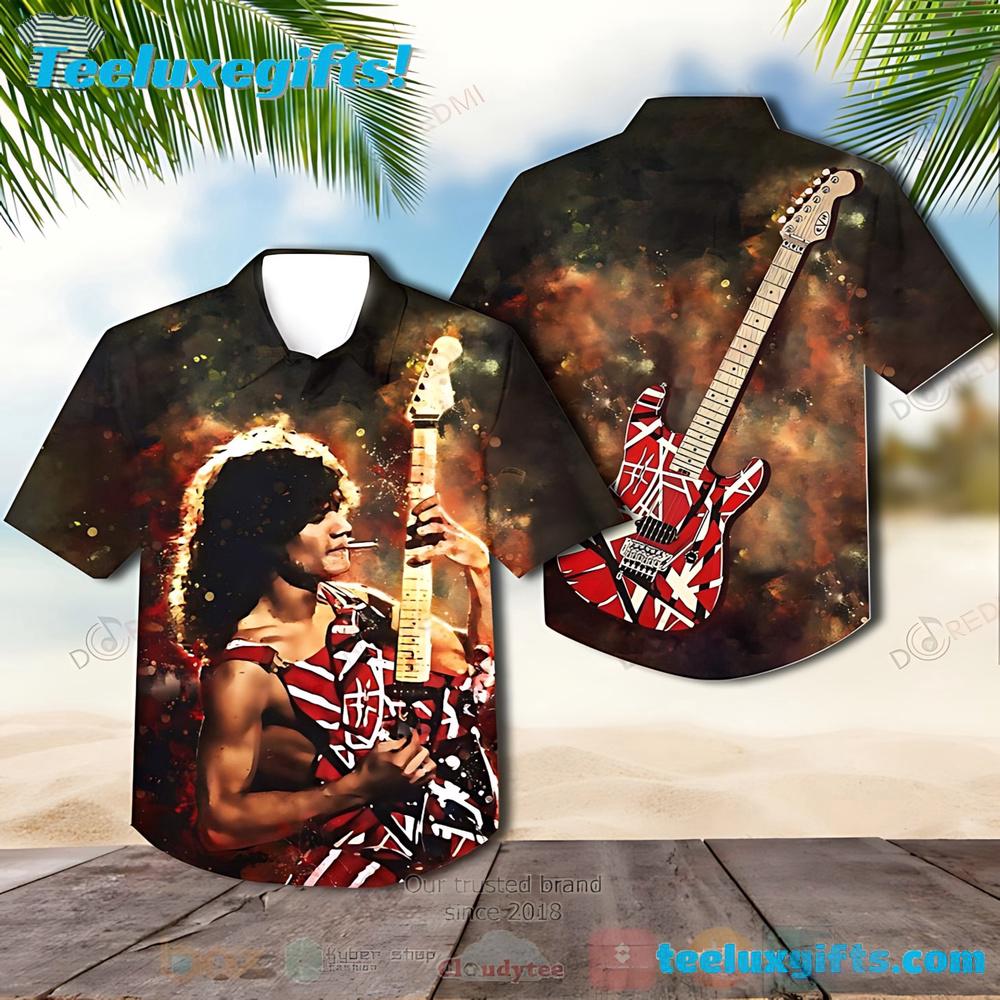 Van Halen Love Guitar Album Summer Hawaiian Shirt