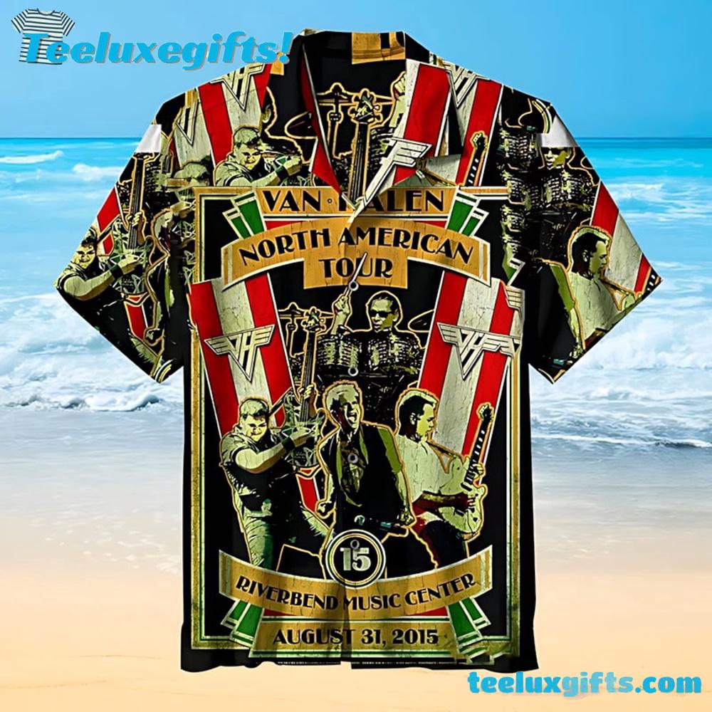 Van Halen North American Tour Summer Hawaiian Shirt