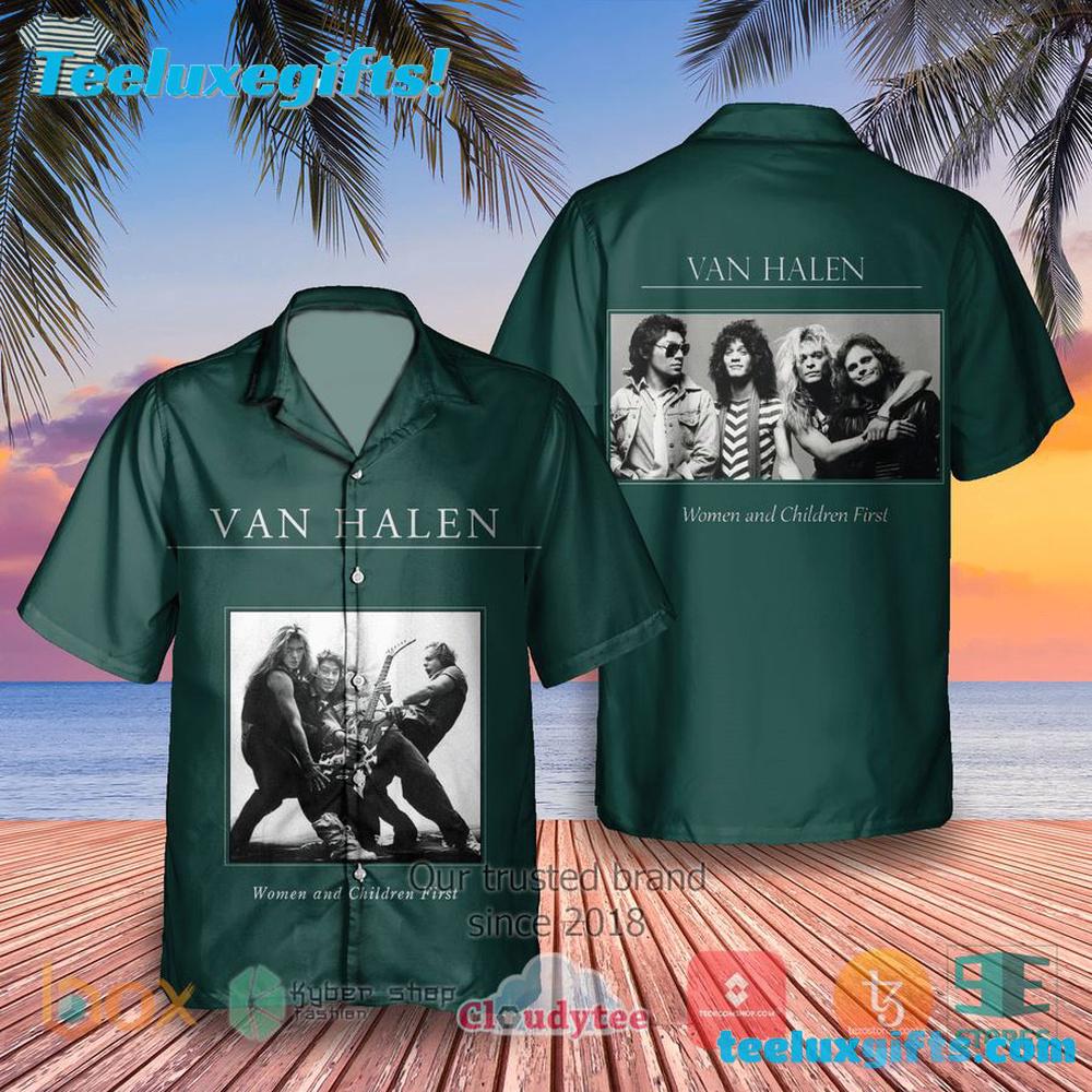 Van Halen Women And Children First Album Summer Hawaiian Shirt