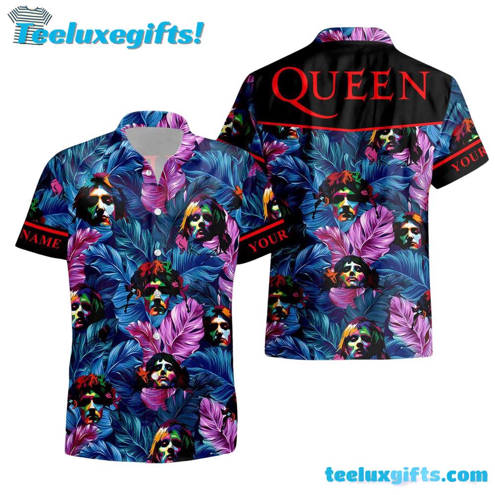Vibrant Legends Custom Queen Band Summer Aloha Hawaiian Shirt