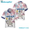 VinoVogue America Raccoon Hawaiian Shirt