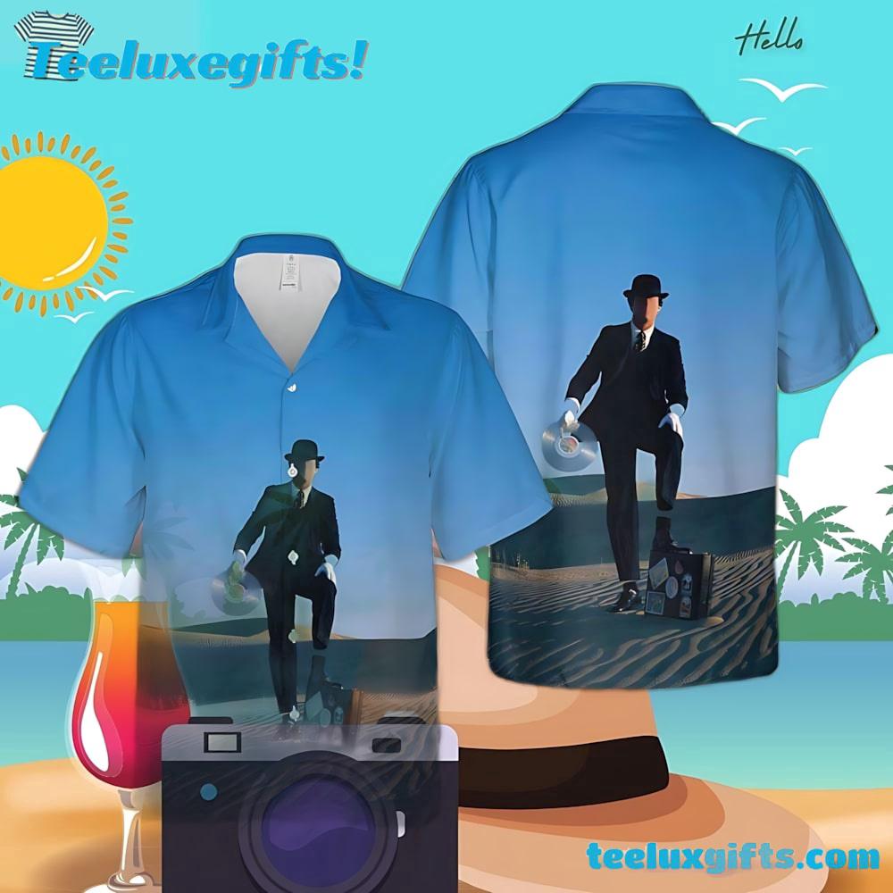Wish You Were Here Desert Man in Bowler Pink Floyd Summer Hawaiian Shirt