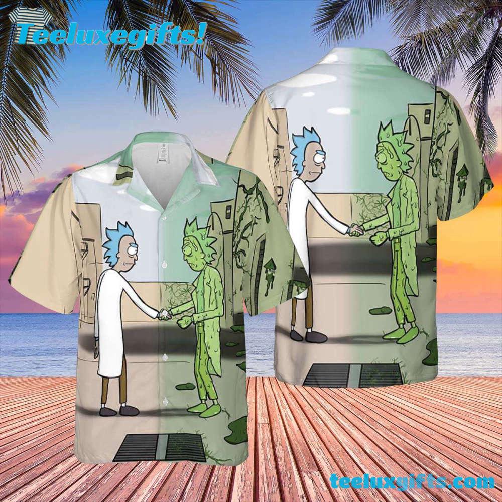 Wish You Were Here x Rick Sanchez Summer Hawaiian Shirt