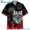 Wolf Fire Hawaiian Shirt