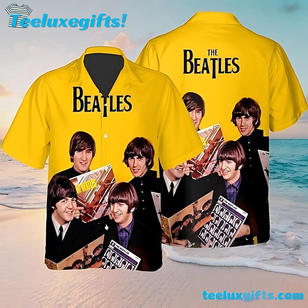Yellow Album Beatles Summer Hawaiian Shirt