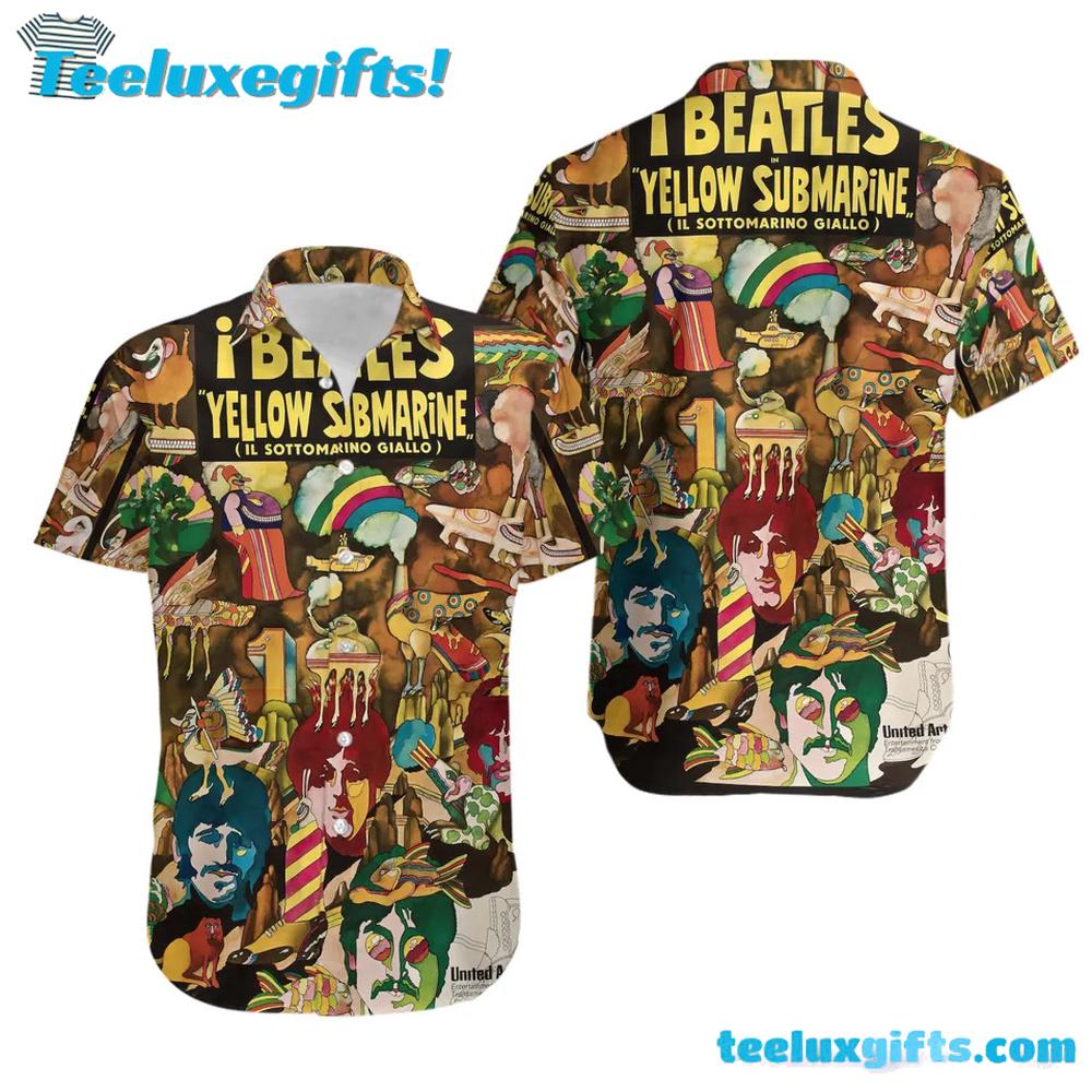 Yellow Submarine The Beatles Summer Hawaiian Shirt