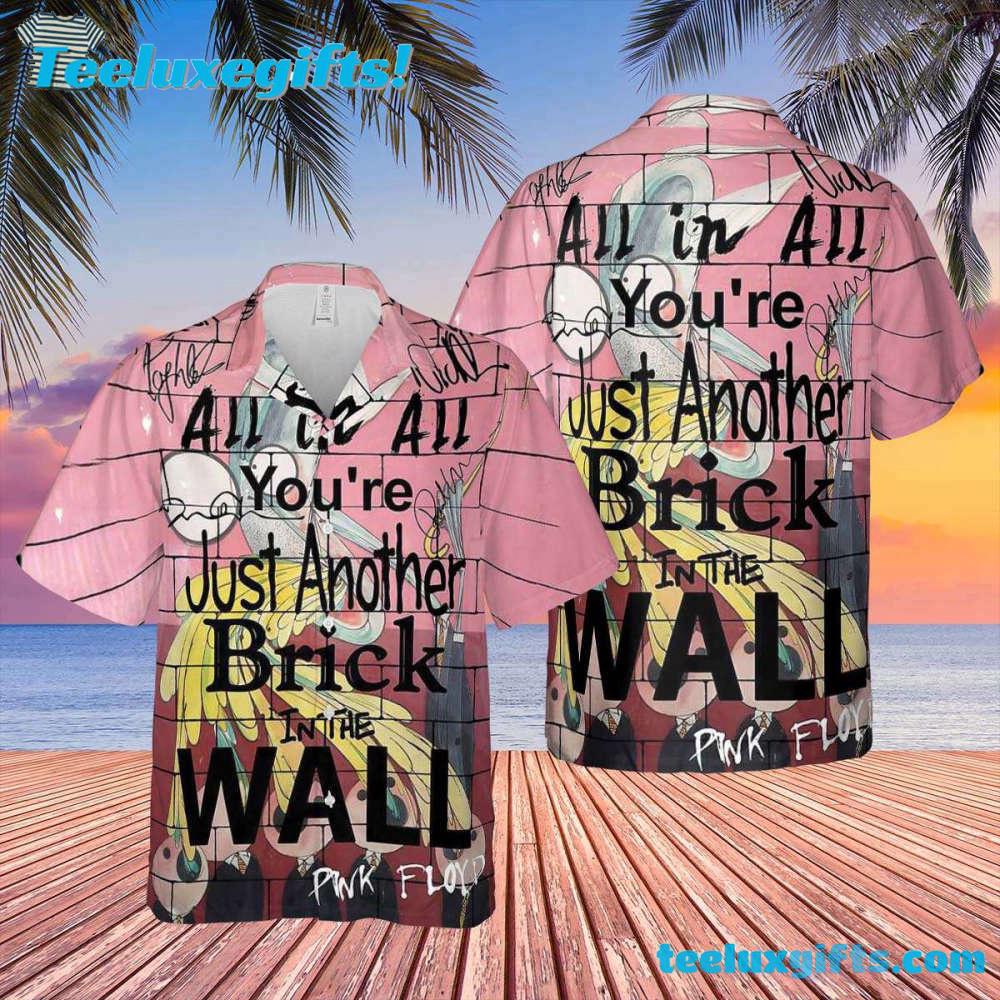 You Are Just Another Brick In The Wall Signature Pink Floyd Summer Hawaiian Shirt